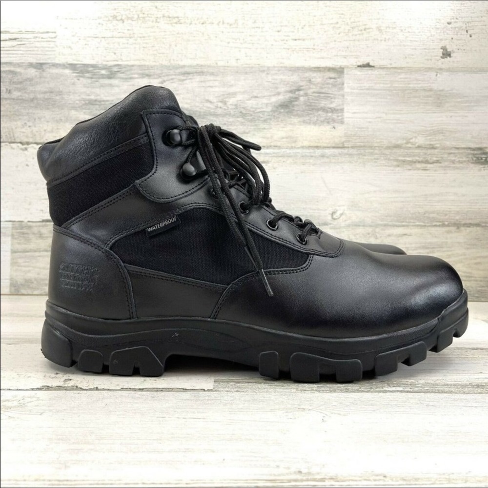 Smith’s American Trooper 2.0 boot waterproof lace up black leather